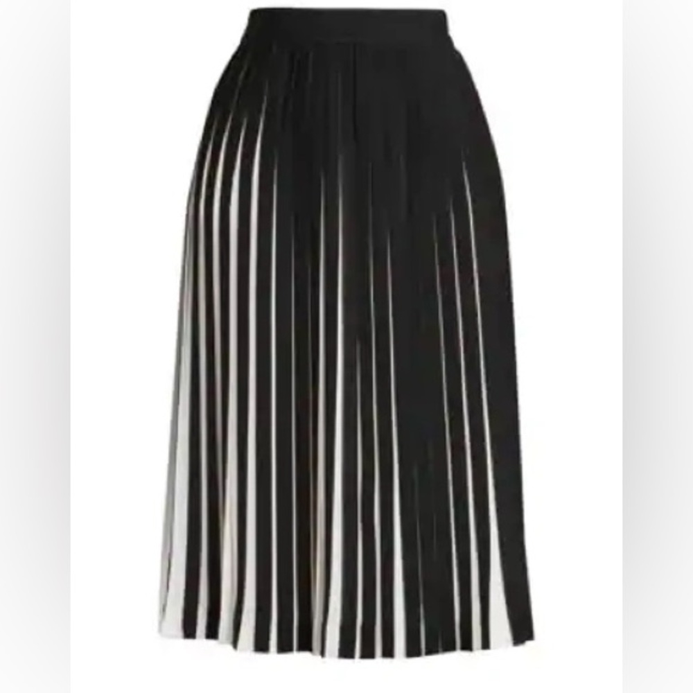 Maison Martin Margiela Black and White Midi Skirt
